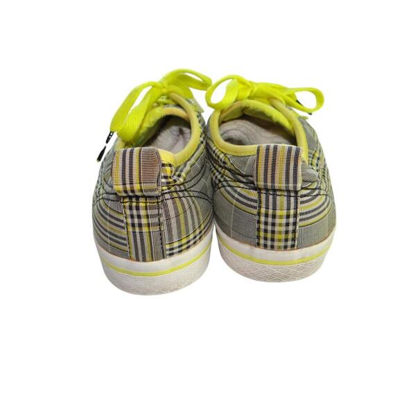 Adidas Plaid Sneakers with Neon Yellow Accents - Picture 3 of 6